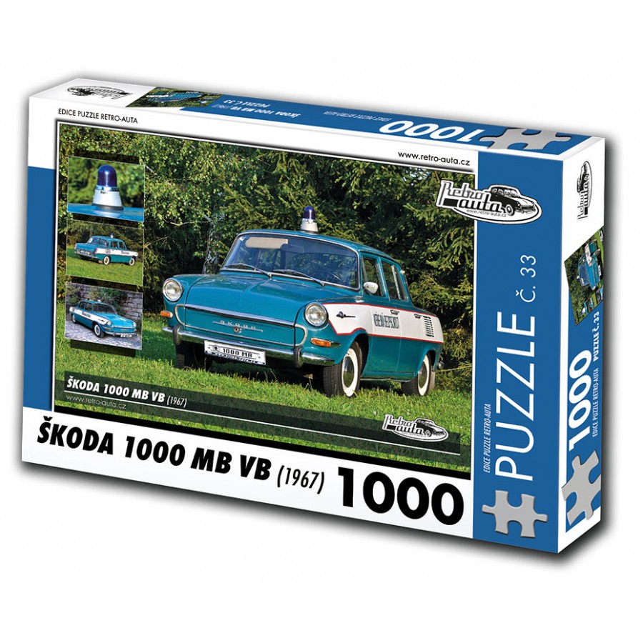 Škoda 1000 MB VB, 1000 dielikov, puzzle 33