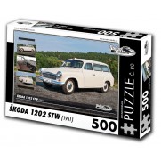 Škoda 1202 STW Sanitní vůz, 500 dílků, puzzle 80